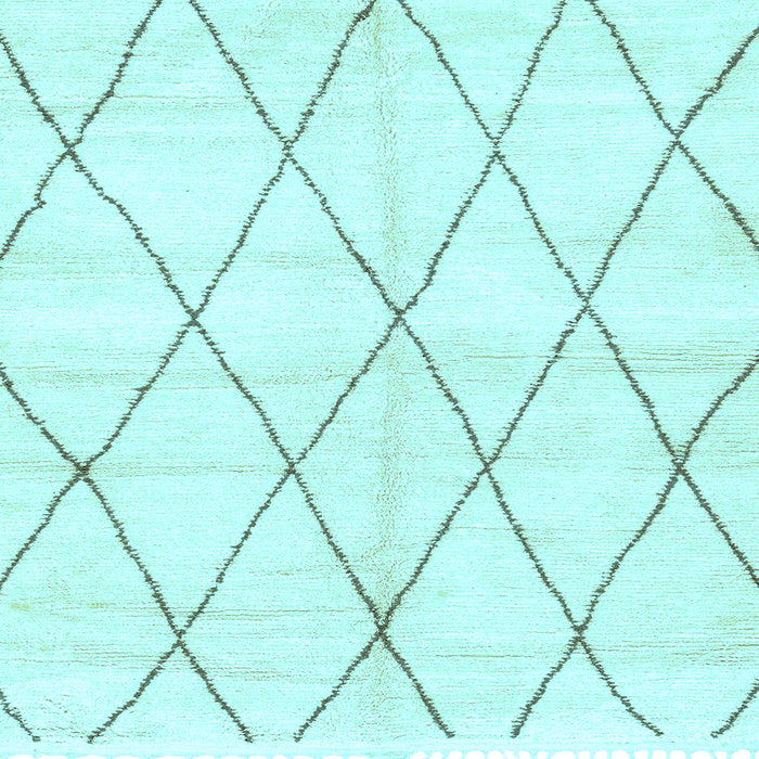 Square Machine Washable Solid Light Blue Modern Rug, wshabs2927lblu