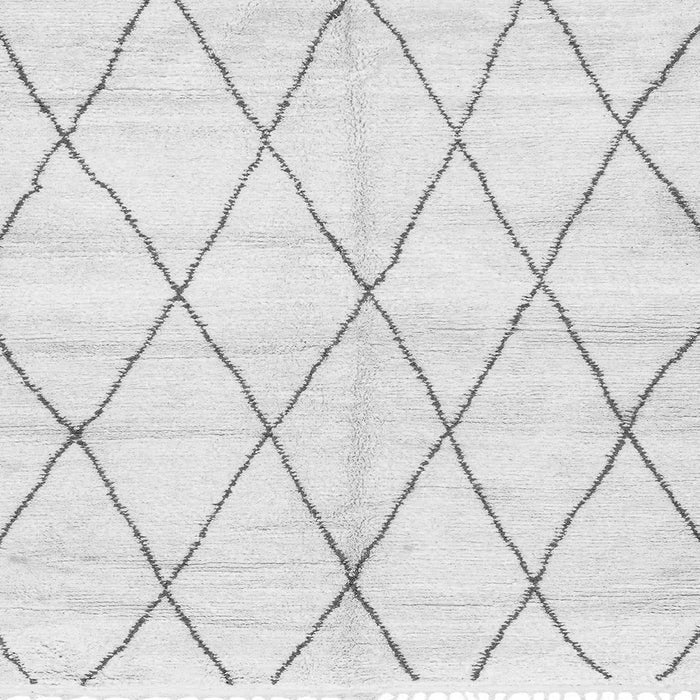 Square Machine Washable Solid Gray Modern Rug, wshabs2927gry