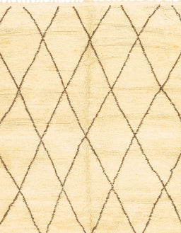 Abstract Yellow Solid Rug, abs2927