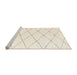 Sideview of Machine Washable Abstract Blanched Almond Beige Rug, wshabs2928