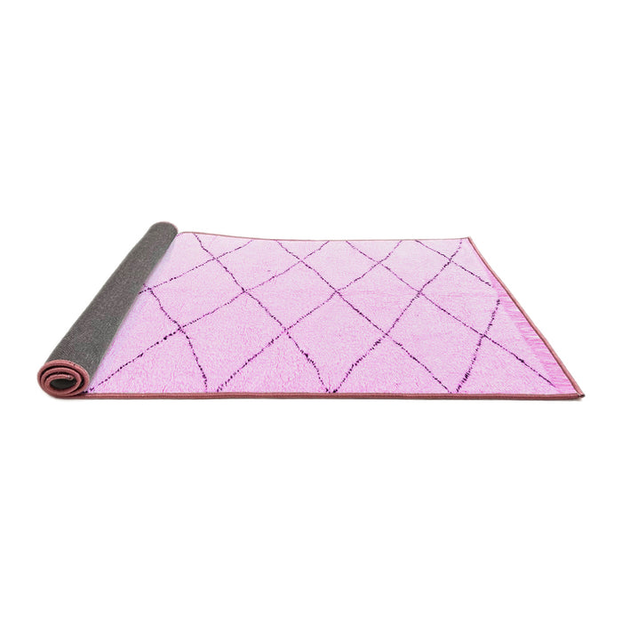 Sideview of Solid Pink Modern Rug, abs2928pnk