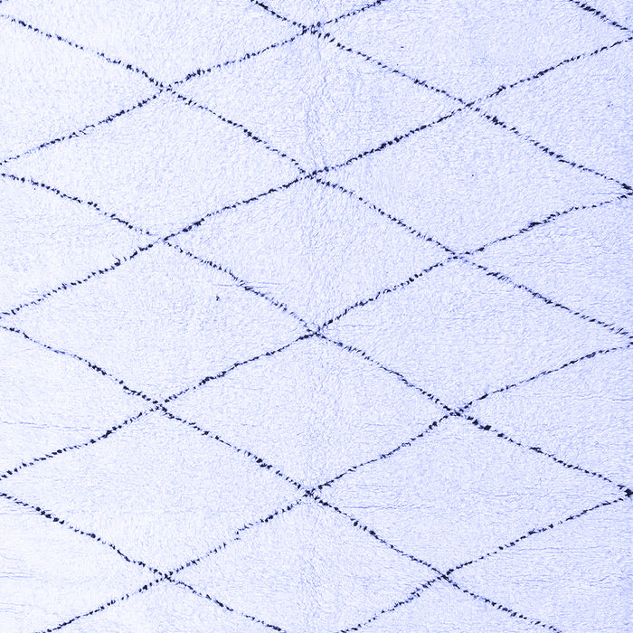 Machine Washable Solid Blue Modern Rug, wshabs2928blu