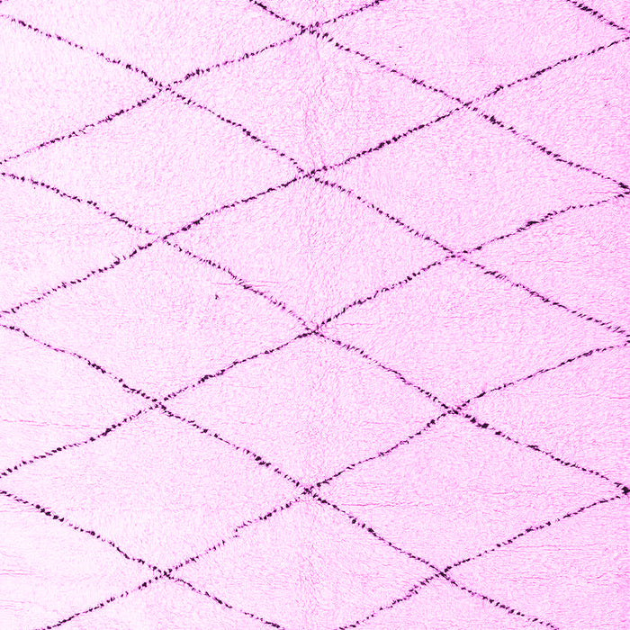 Machine Washable Solid Pink Modern Rug, wshabs2928pnk