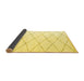 Sideview of Solid Yellow Modern Rug, abs2928yw