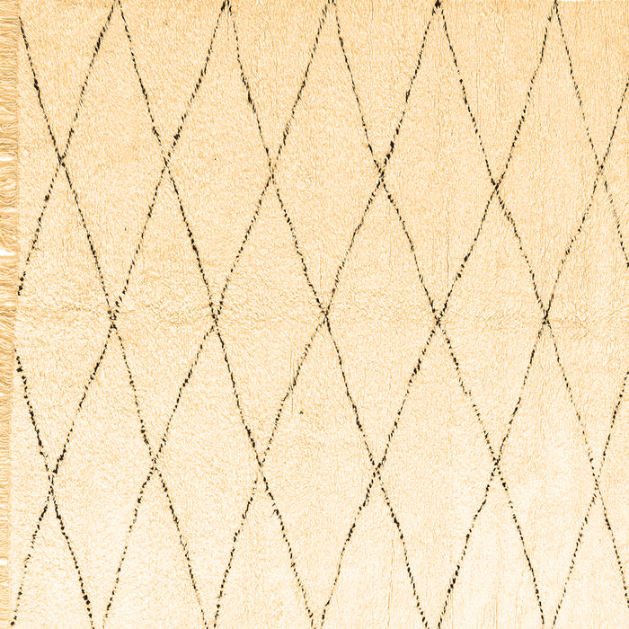 Square Solid Brown Modern Rug, abs2928brn