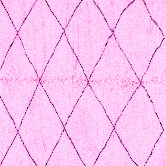 Square Machine Washable Solid Pink Modern Rug, wshabs2929pnk