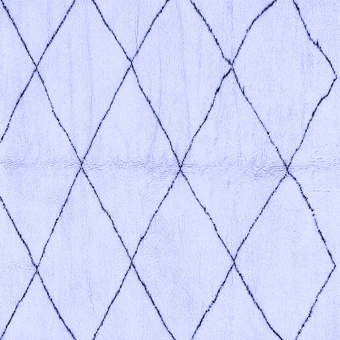 Square Machine Washable Solid Blue Modern Rug, wshabs2929blu