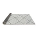 Sideview of Solid Gray Modern Rug, abs2929gry