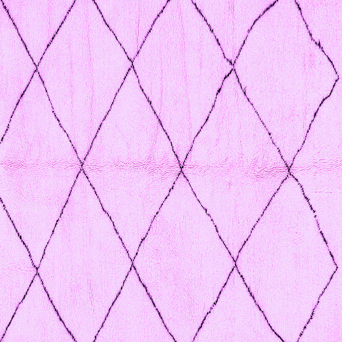 Square Solid Purple Modern Rug, abs2929pur