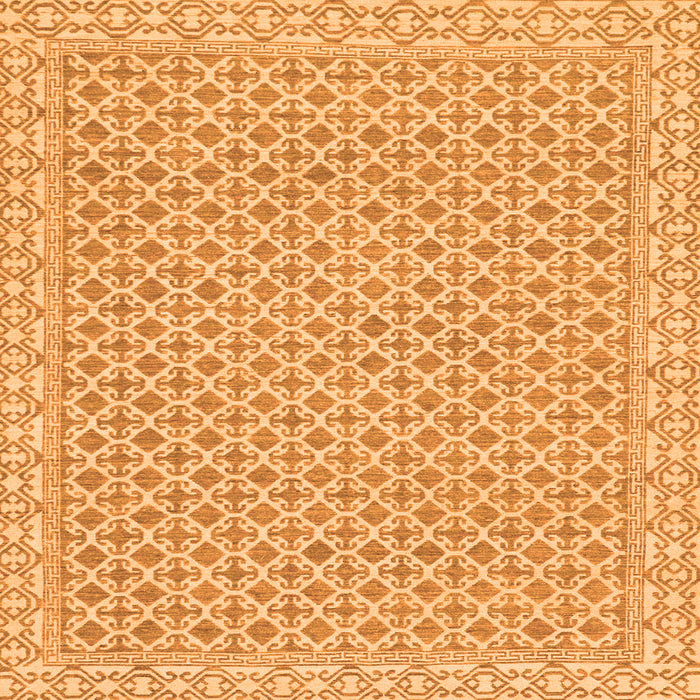 Square Oriental Orange Modern Rug, abs292org