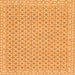 Square Oriental Orange Modern Rug, abs292org