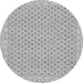 Round Oriental Gray Modern Rug, abs292gry