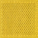 Square Oriental Yellow Modern Rug, abs292yw