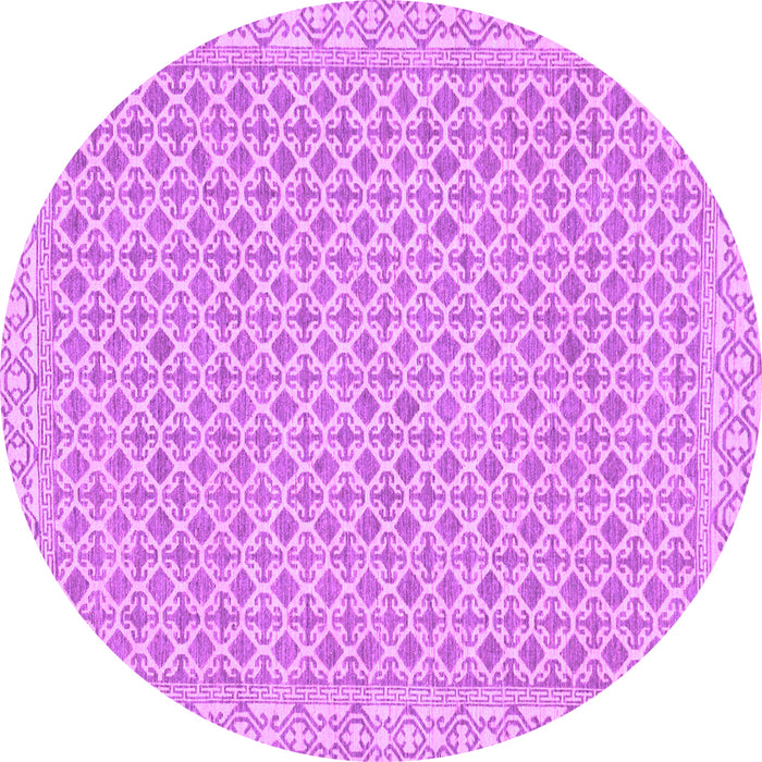 Round Oriental Purple Modern Rug, abs292pur