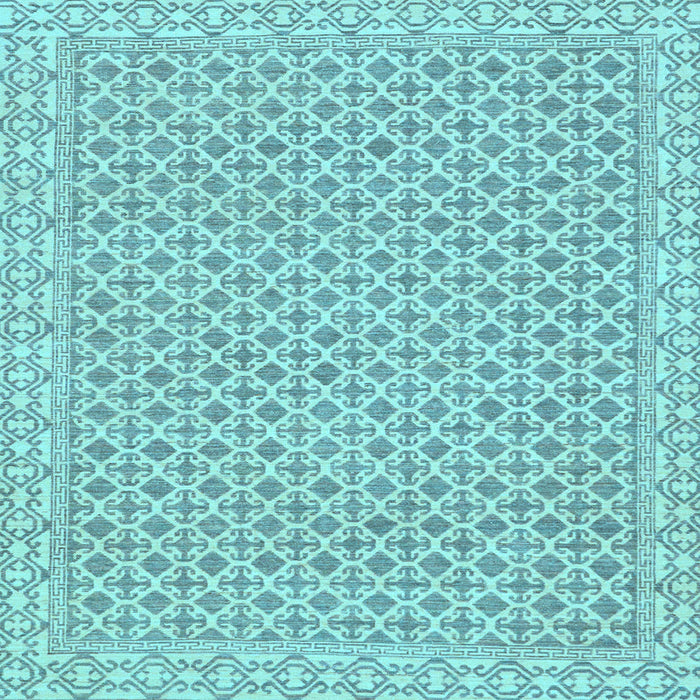 Square Oriental Light Blue Modern Rug, abs292lblu