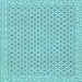 Square Oriental Light Blue Modern Rug, abs292lblu