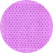 Round Machine Washable Oriental Purple Modern Area Rugs, wshabs292pur