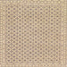 Square Abstract Camel Brown Oriental Rug, abs292