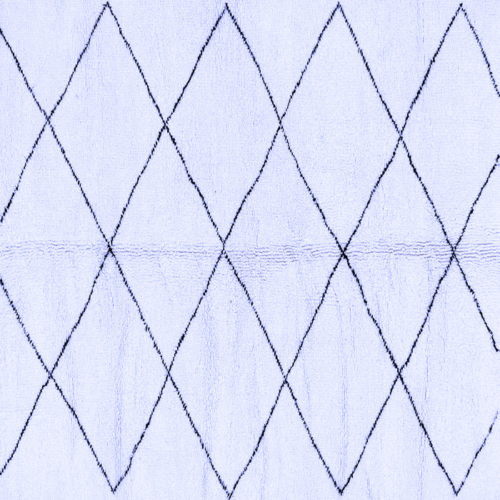 Square Machine Washable Solid Blue Modern Rug, wshabs2930blu