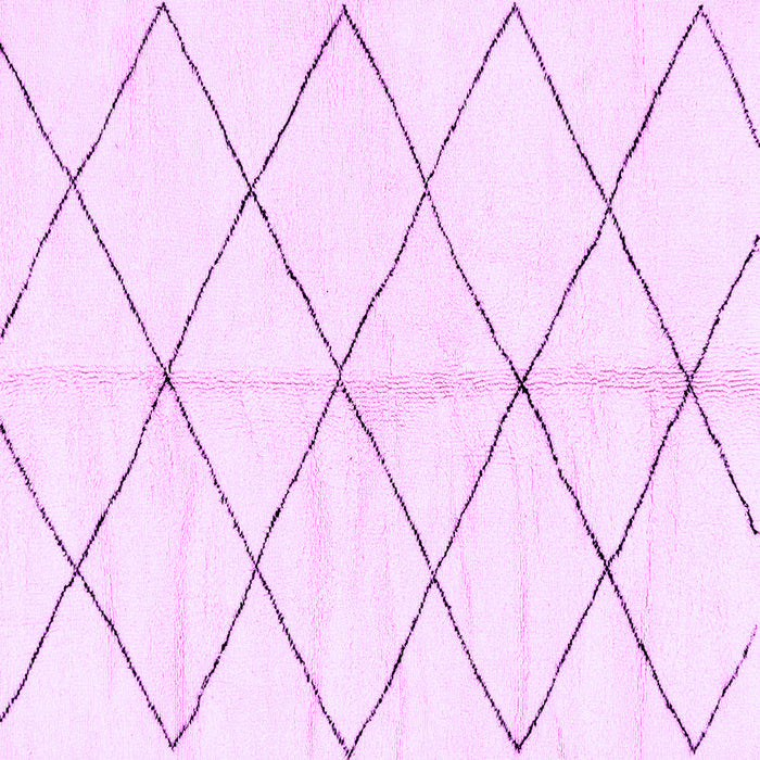 Square Solid Purple Modern Rug, abs2930pur