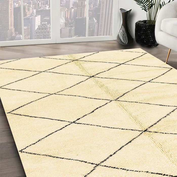 Machine Washable Abstract Brown Gold Rug in a Family Room, wshabs2930