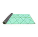 Sideview of Solid Turquoise Modern Rug, abs2931turq