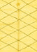 Solid Yellow Modern Rug, abs2931yw