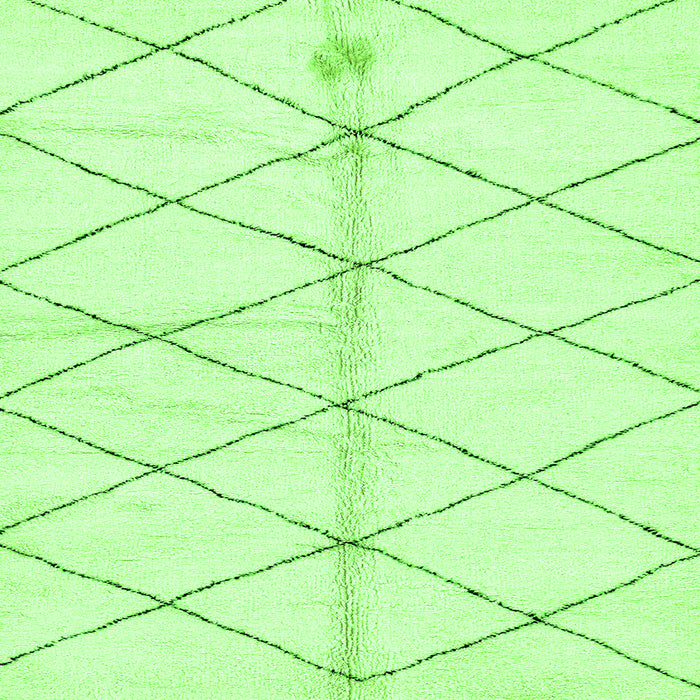 Square Machine Washable Solid Green Modern Area Rugs, wshabs2931grn