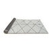 Sideview of Solid Gray Modern Rug, abs2931gry