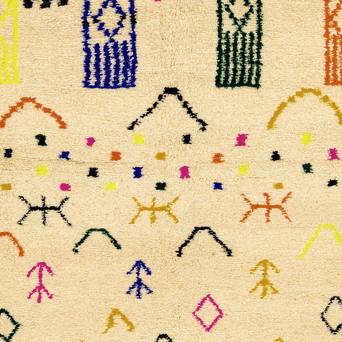 Machine Washable Abstract Sun Yellow Rug, wshabs2932