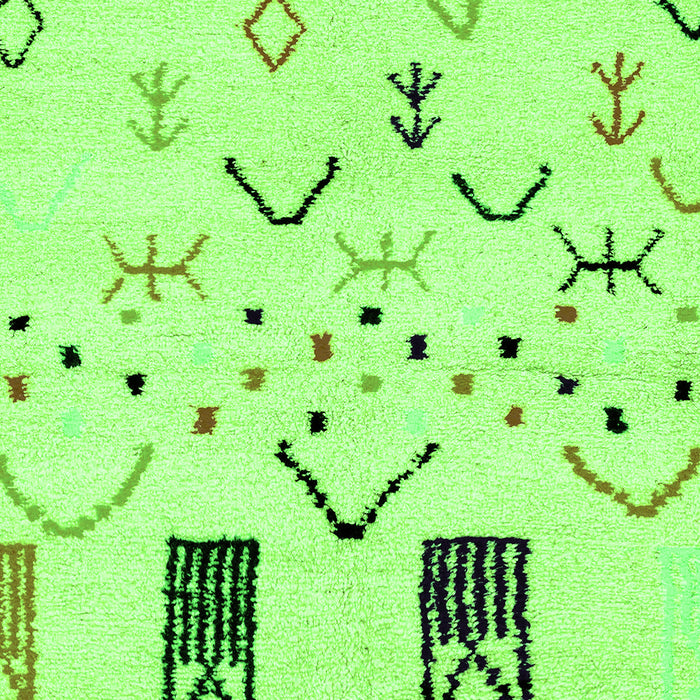 Machine Washable Solid Green Modern Area Rugs, wshabs2932grn