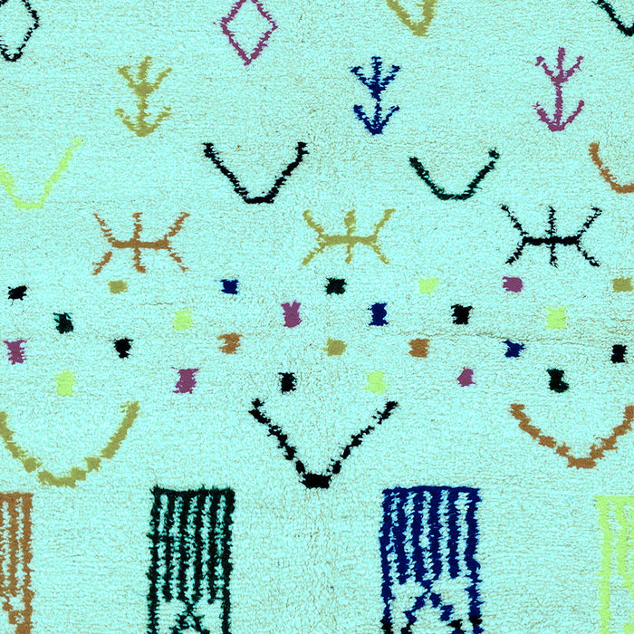 Machine Washable Solid Light Blue Modern Rug, wshabs2932lblu