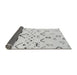 Sideview of Solid Gray Modern Rug, abs2932gry