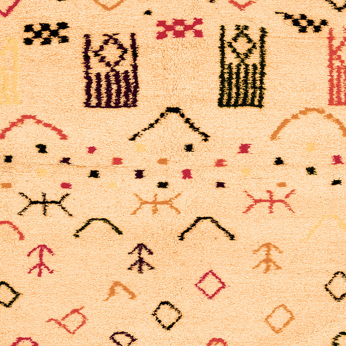 Square Machine Washable Solid Orange Modern Area Rugs, wshabs2932org