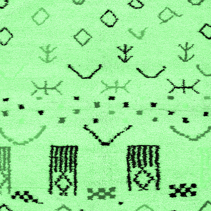 Square Machine Washable Solid Emerald Green Modern Area Rugs, wshabs2932emgrn