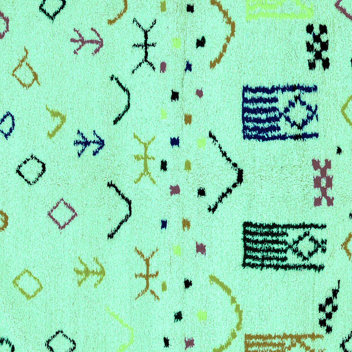 Square Machine Washable Solid Turquoise Modern Area Rugs, wshabs2932turq