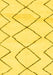 Machine Washable Solid Yellow Modern Rug, wshabs2933yw