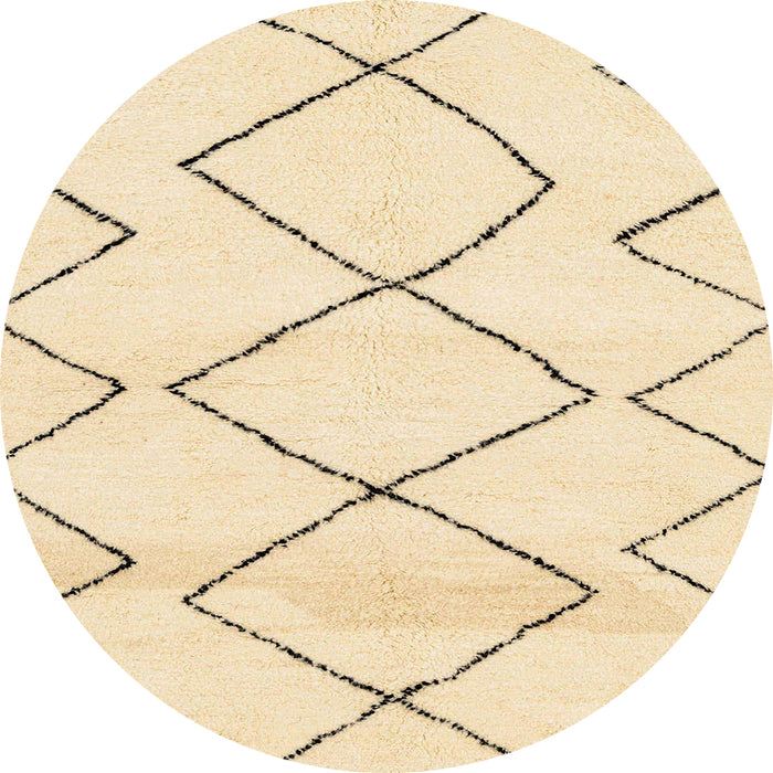 Round Machine Washable Abstract Khaki Gold Rug, wshabs2933