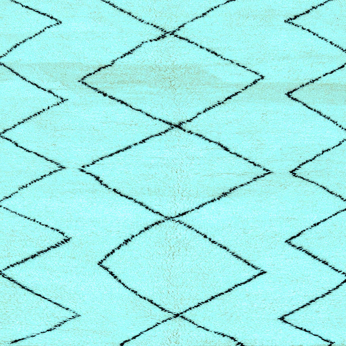 Square Machine Washable Solid Light Blue Modern Rug, wshabs2933lblu