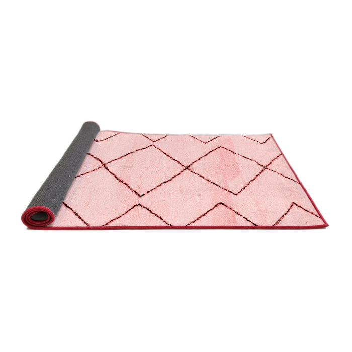 Solid Red Modern Area Rugs
