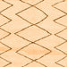 Square Solid Orange Modern Rug, abs2933org