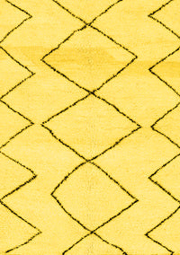 Solid Yellow Modern Rug, abs2933yw