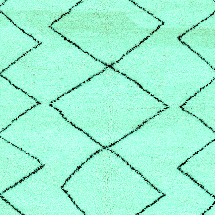 Solid Turquoise Modern Rug, abs2933turq