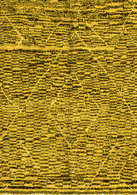 Solid Yellow Modern Rug, abs2934yw