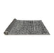 Sideview of Solid Gray Modern Rug, abs2934gry