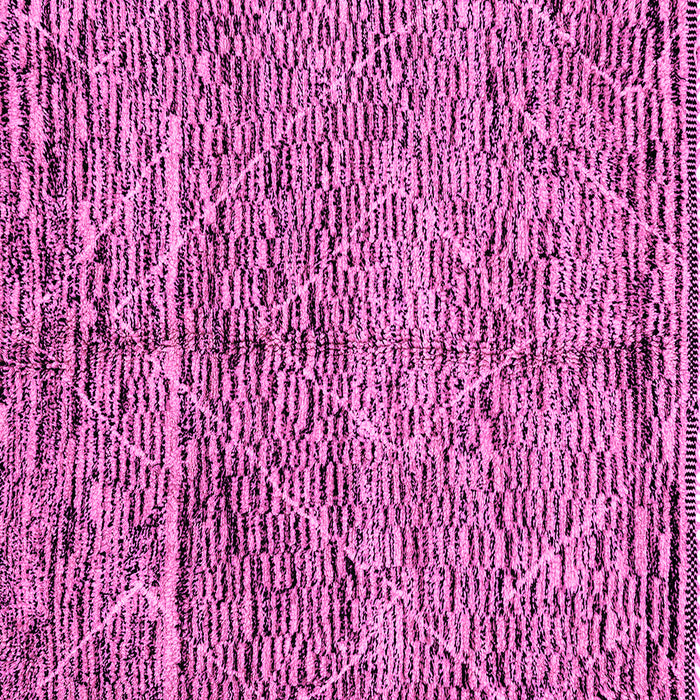 Square Machine Washable Solid Pink Modern Rug, wshabs2934pnk