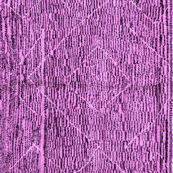 Square Machine Washable Solid Purple Modern Area Rugs, wshabs2934pur