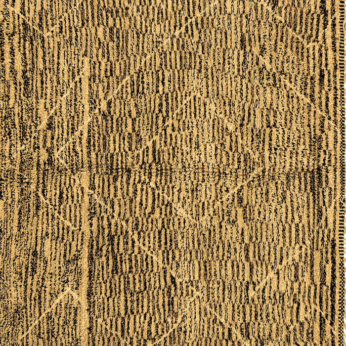 Square Machine Washable Solid Brown Modern Rug, wshabs2934brn