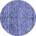 Round Solid Blue Modern Rug, abs2934blu