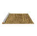 Sideview of Machine Washable Solid Brown Modern Rug, wshabs2934brn